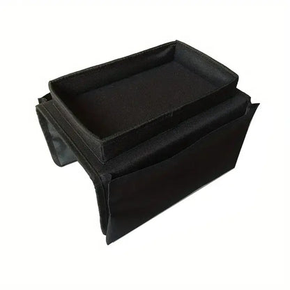 Sofa Armrest Organizer with Cup Holder & Storage Pockets