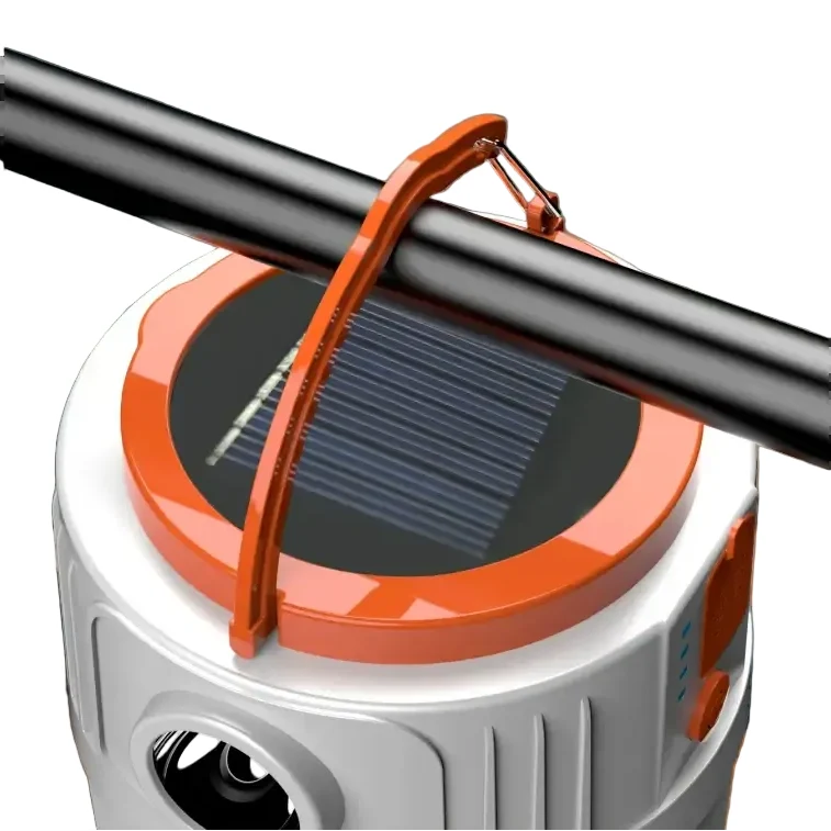 Solar LED Camping Lantern with Rechargeable Battery & Phone Charging