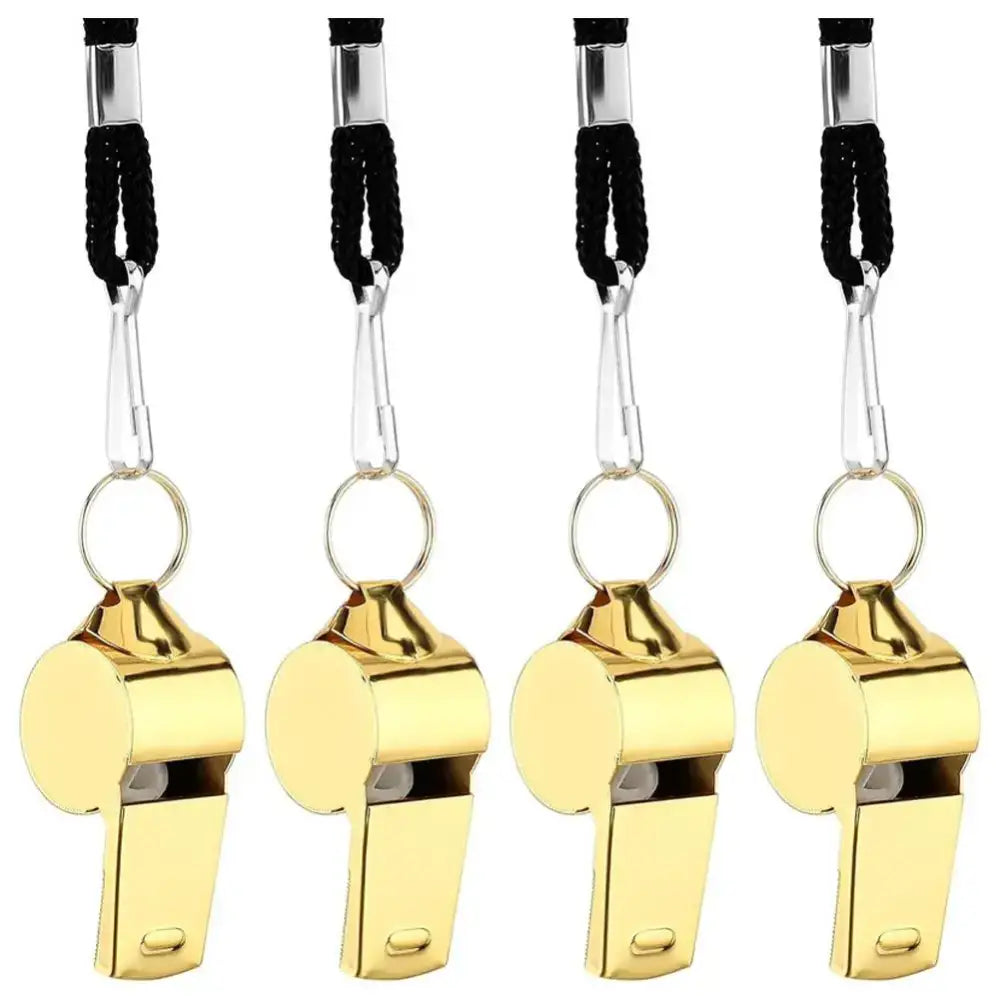 Professional Loud Stainless Steel Whistle with Rope
