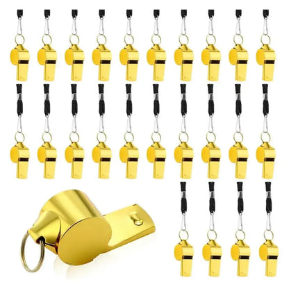 Professional Loud Stainless Steel Whistle with Rope