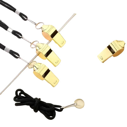 Professional Loud Stainless Steel Whistle with Rope