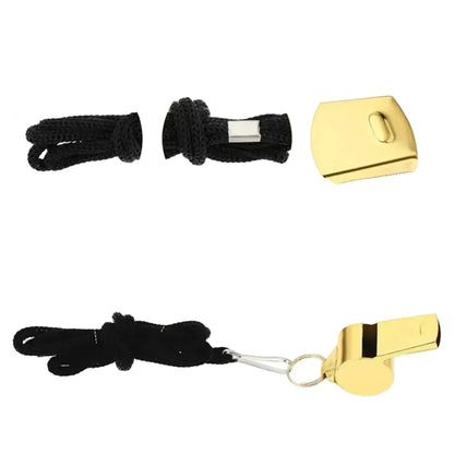 Professional Loud Stainless Steel Whistle with Rope
