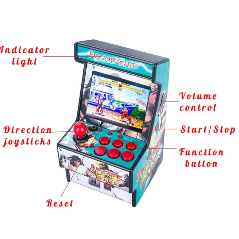 2.8" 16-Bit Mini Handheld Arcade – 150+ SEGA Classics (3 designs available)