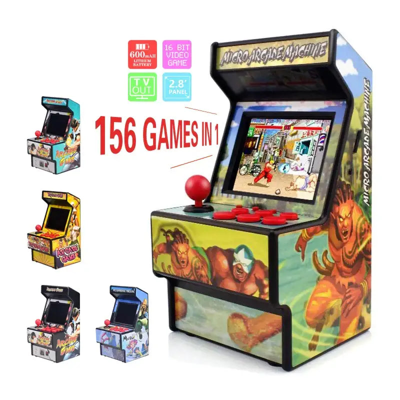 2.8" 16-Bit Mini Handheld Arcade – 150+ SEGA Classics (5 designs available)