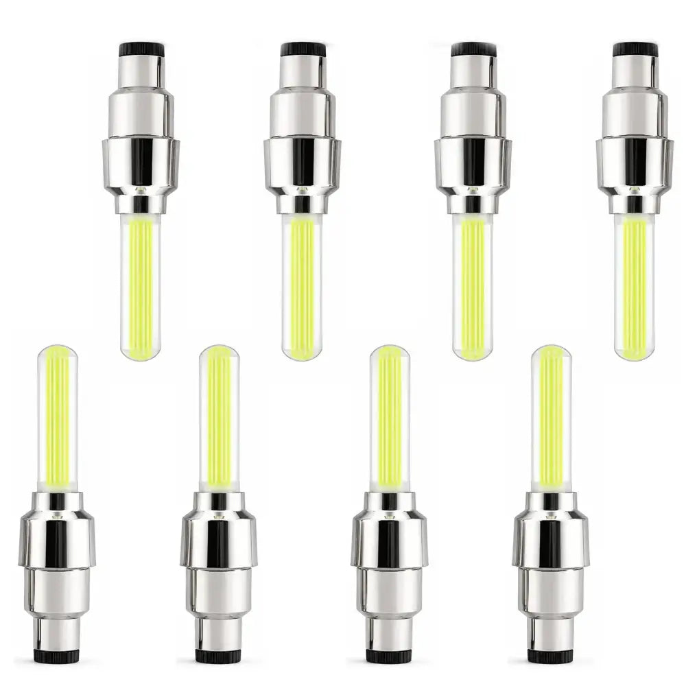 2-8PCS Waterproof LED Bicycle Spoke & Valve Cap Lights