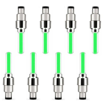 2-8PCS Waterproof LED Bicycle Spoke & Valve Cap Lights
