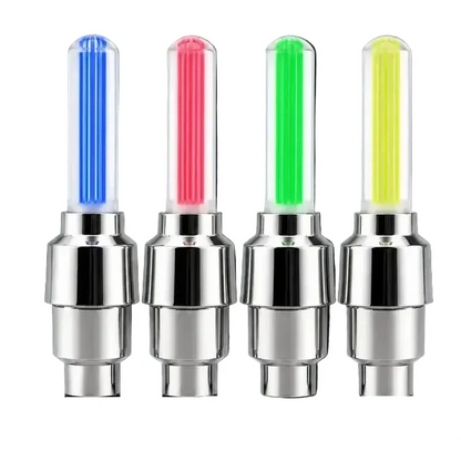 2-8PCS Waterproof LED Bicycle Spoke & Valve Cap Lights