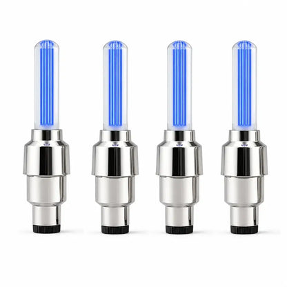 2-8PCS Waterproof LED Bicycle Spoke & Valve Cap Lights