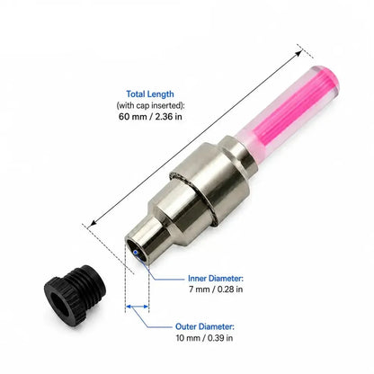 2-8PCS Waterproof LED Bicycle Spoke & Valve Cap Lights