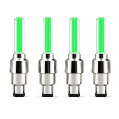 2-8PCS Waterproof LED Bicycle Spoke & Valve Cap Lights