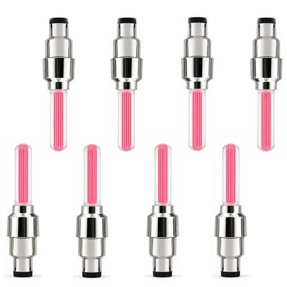 2-8PCS Waterproof LED Bicycle Spoke & Valve Cap Lights