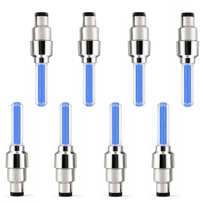 2-8PCS Waterproof LED Bicycle Spoke & Valve Cap Lights