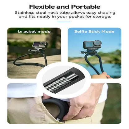 2-in-1 Action Camera Neck Mount