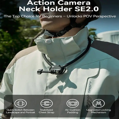 2-in-1 Action Camera Neck Mount