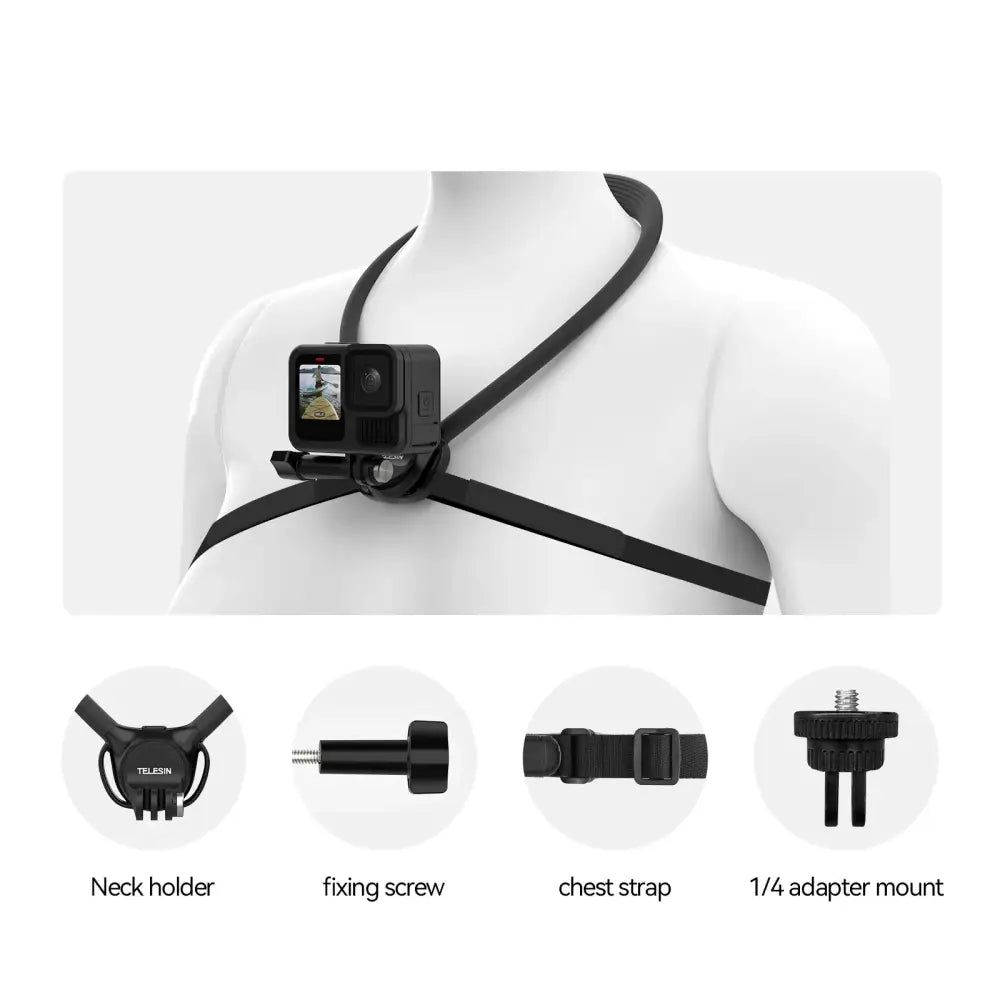 2-in-1 Action Camera Neck Mount