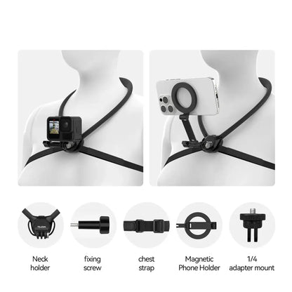 2-in-1 Action Camera Neck Mount