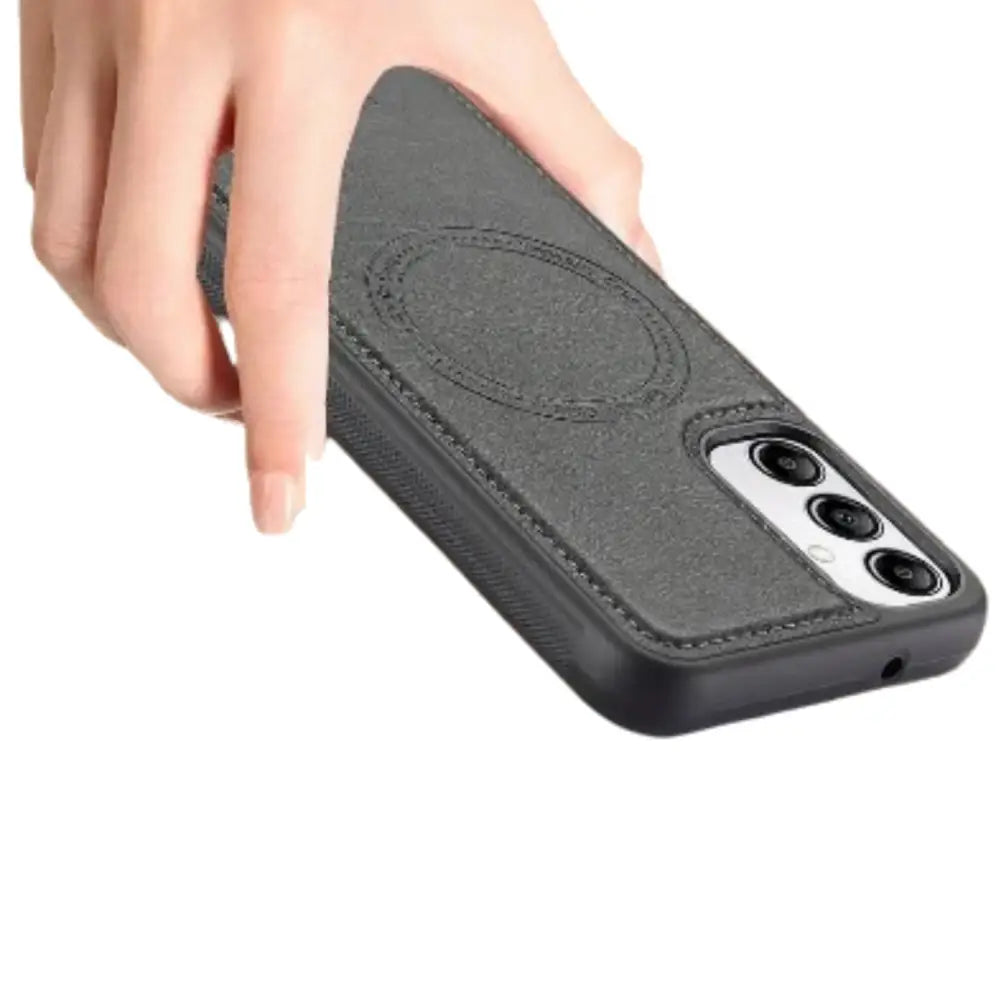 2-in-1 Leather Case for Samsung Series (Black)