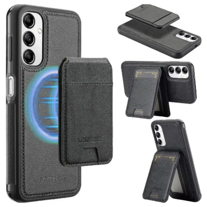 2-in-1 Leather Case for Samsung Series (Black)