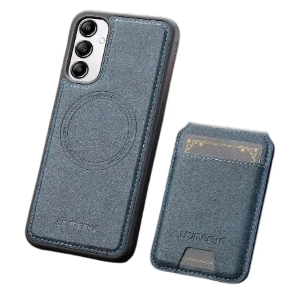 2-in-1 Leather Case for Samsung Series (Blue)