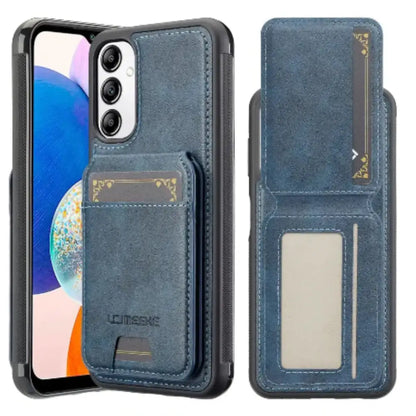 2-in-1 Leather Case for Samsung Series (Blue)