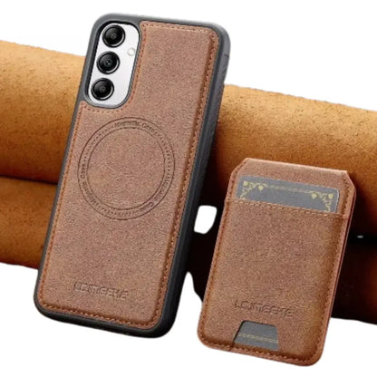 2-in-1 Leather Case for Samsung Series (Brown)