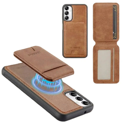 2-in-1 Leather Case for Samsung Series (Brown)