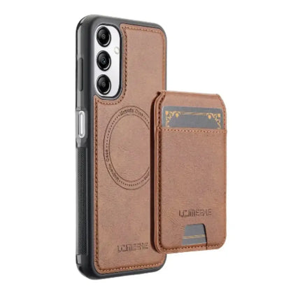 2-in-1 Leather Case for Samsung Series (Brown)