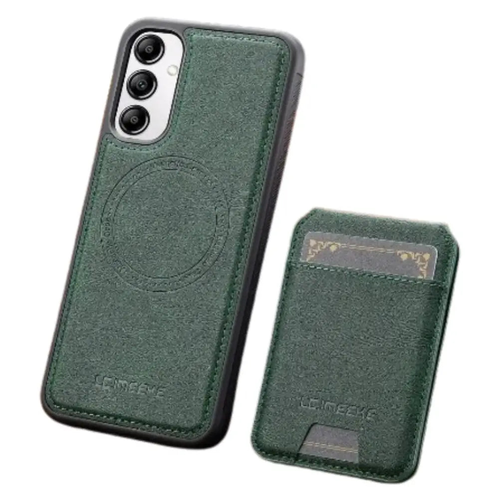 2-in-1 Leather Case for Samsung (Green)