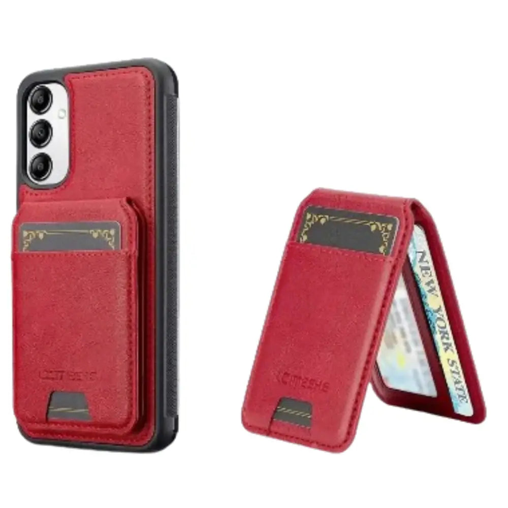2-in-1 Leather Case for Samsung Series (Red)