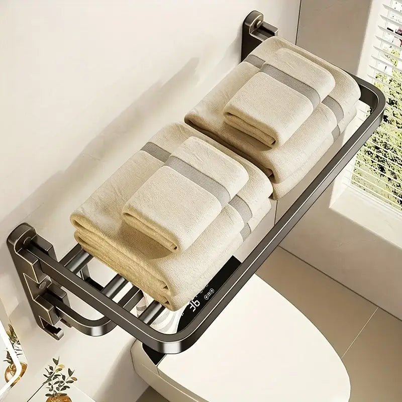 2-Layer Foldable RV Wall-Mount Towel Rack (different sizes available)