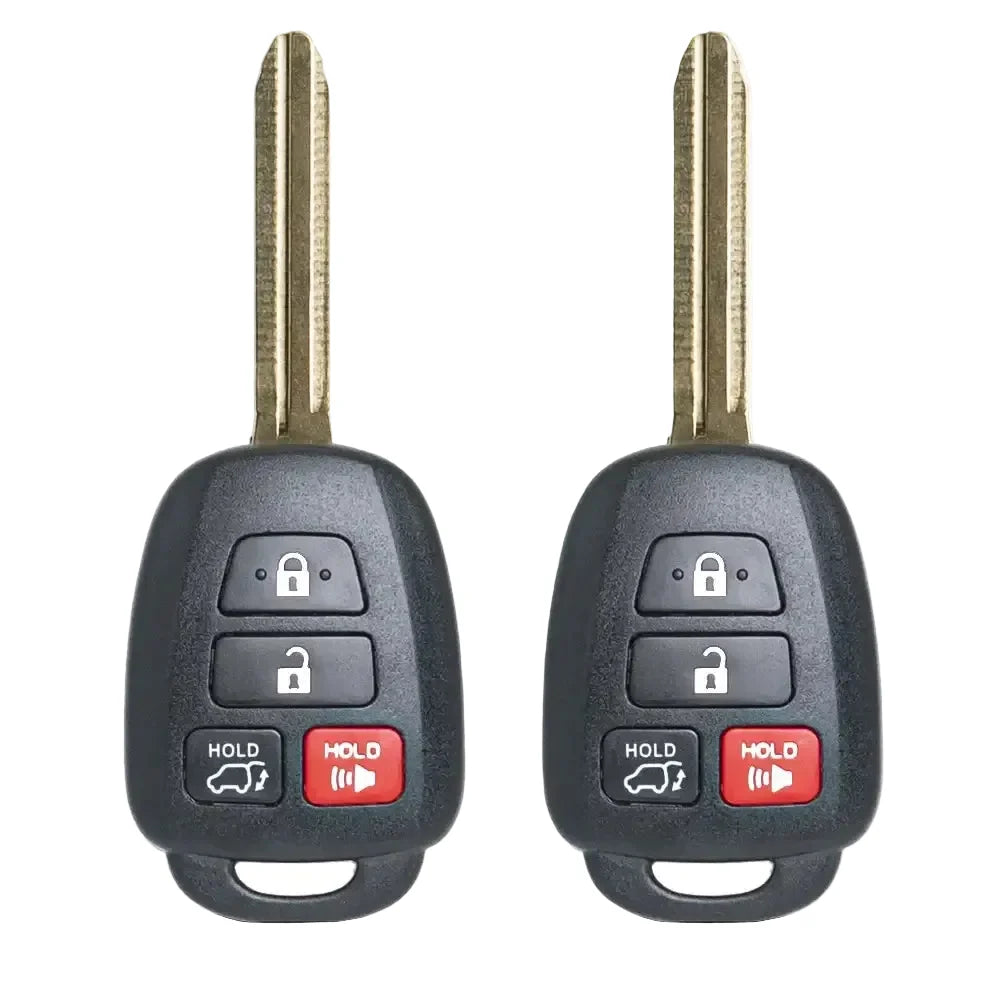 2-Pack Remote Key Fobs H Chip for Toyota RAV4, Highlander & Sequoia (2013–2019)