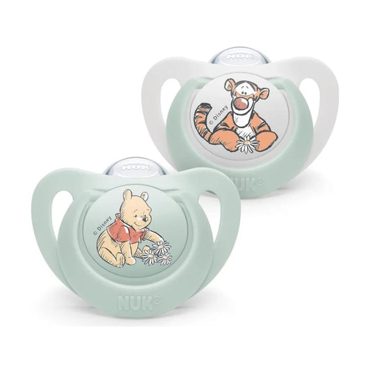 NUK Disney Winnie the Pooh Star Silicone Soother - Pack of 2