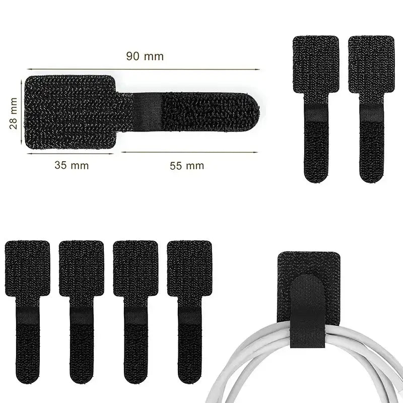 Reusable Nylon Cable Organizer Ties – 5/10/20PCS