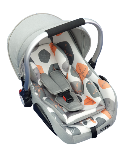 Neeva Capsule with Aluminum Handle - LIGHT GREY & ORANGE