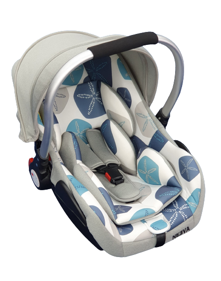 Neeva Capsule with Aluminum Handle - LIGHT GREY & BLUE