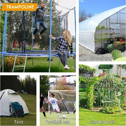 Heavy-Duty U-Shaped Galvanized Steel Trampoline Stakes