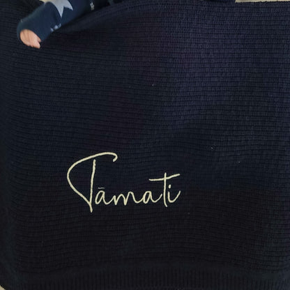 Knit Blanket - Midnight