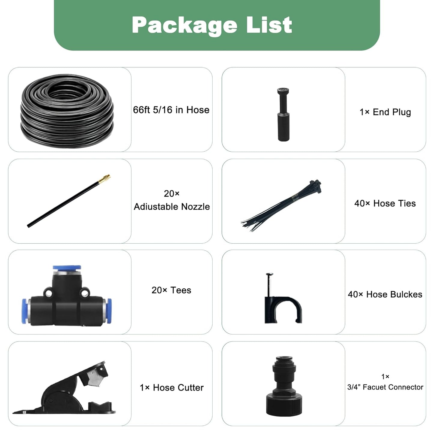 Garden Watering System 20M