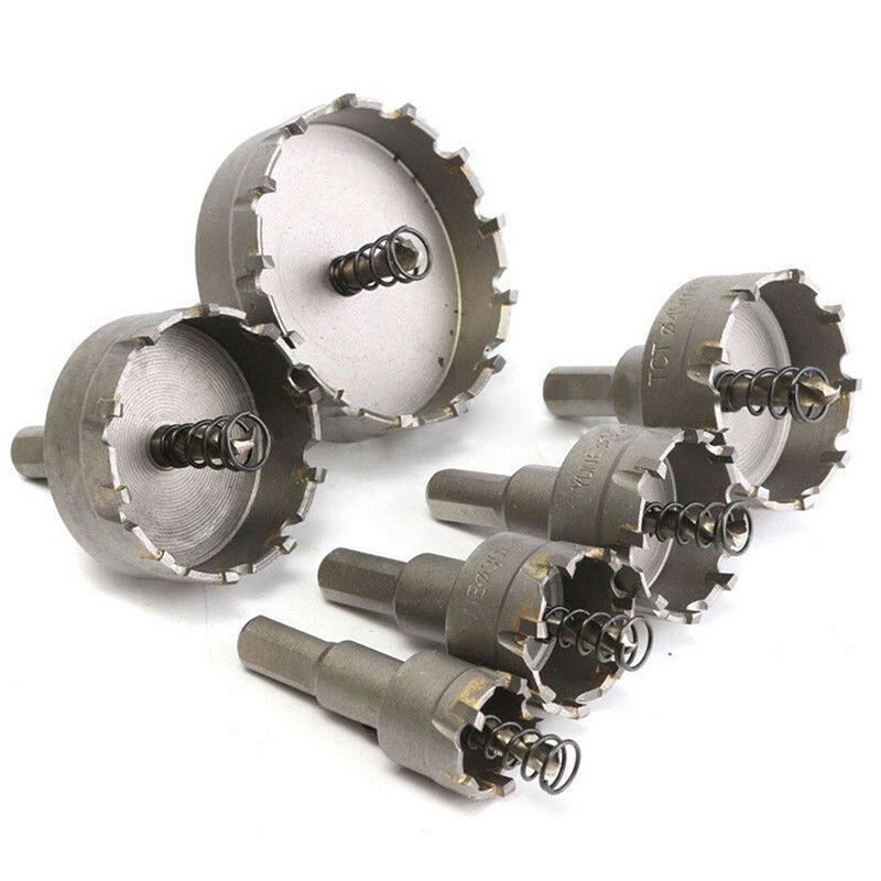 6Pcs Set HSS Hole Saw Cutter Carbide Drill Bits