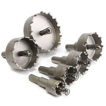 6Pcs Set HSS Hole Saw Cutter Carbide Drill Bits