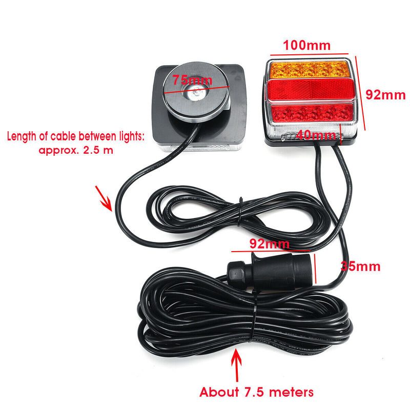 Magnetic LED Trailer Light Kit with 7 Pin Plug