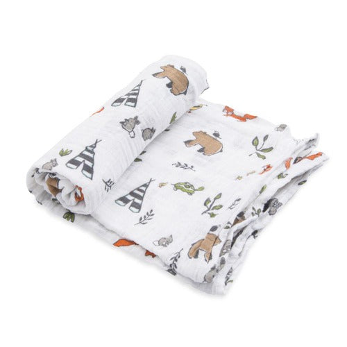 Little Unicorn - Single Cotton Muslin Swaddle Blanket
