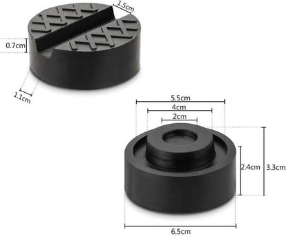 2PCS Floor Jack Rubber Pad, Universal Jack Pad Adapter