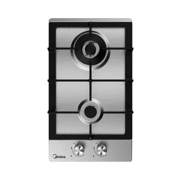 Midea 30cm 2 Burner Gas Hob Stainless Steel