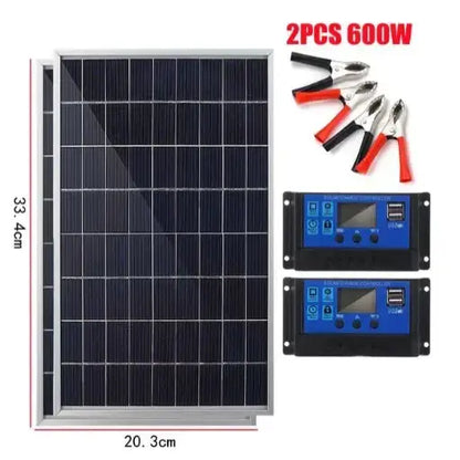 20W Outdoor Portable Solar Power Kit