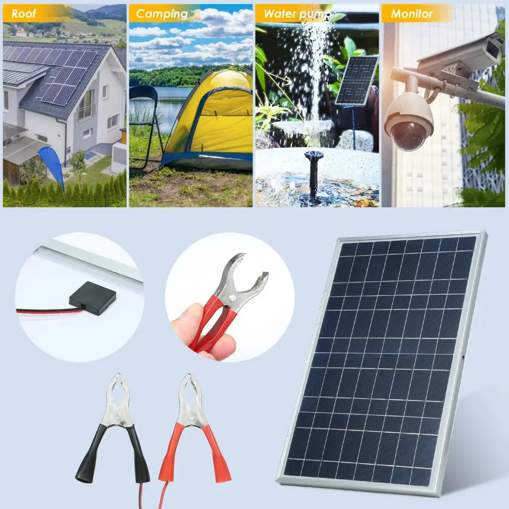 20W Outdoor Portable Solar Power Kit