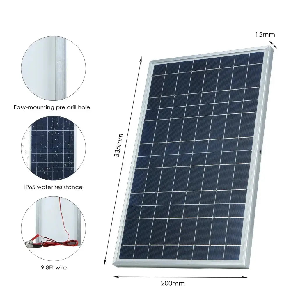 20W Outdoor Portable Solar Power Kit