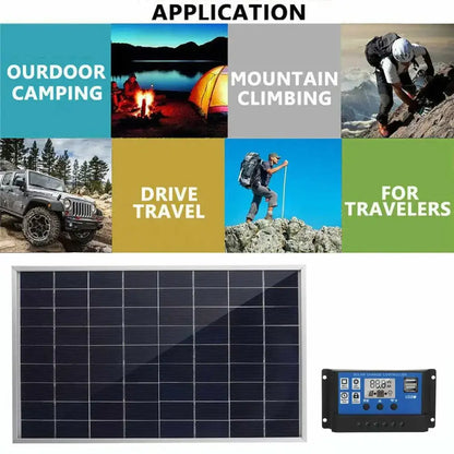 20W Outdoor Portable Solar Power Kit