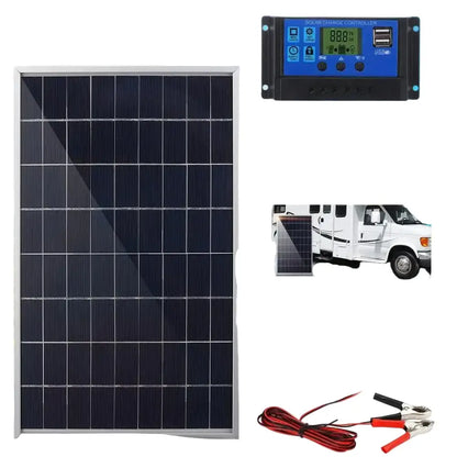 20W Outdoor Portable Solar Power Kit