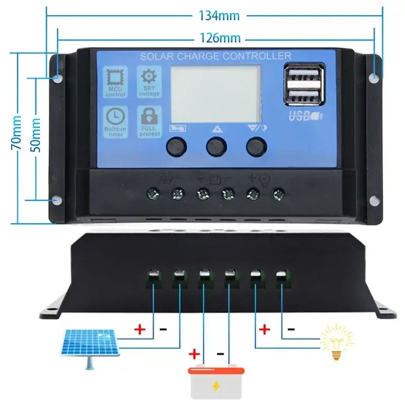 20W Outdoor Portable Solar Power Kit